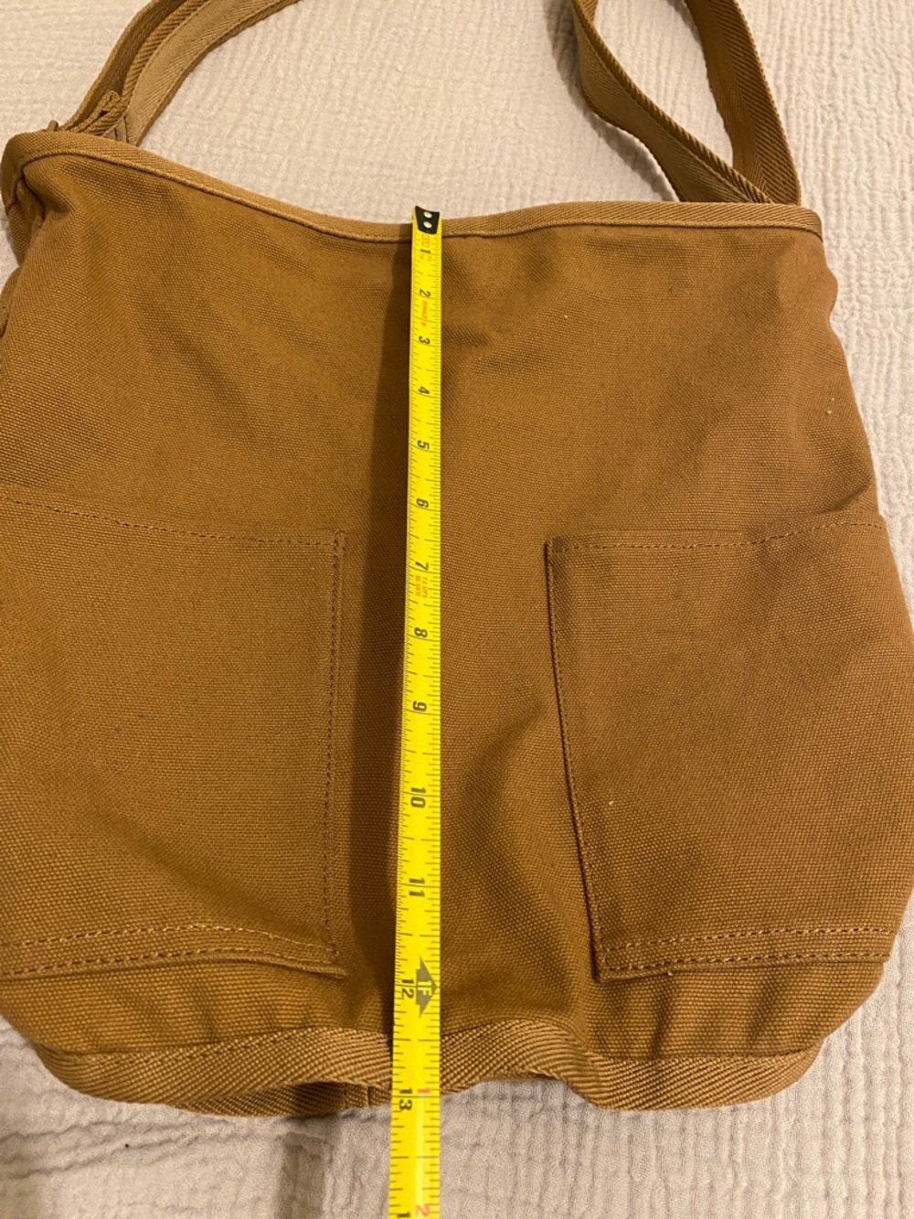 Everlane Canvas Tote Shoulder Bag In Camel. View 5